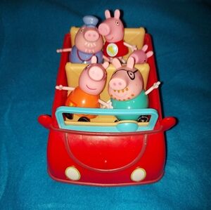 **3 Listings $30**                       Peppa Pig family and car